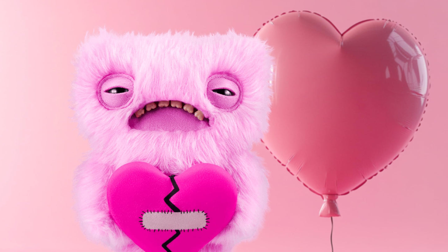 Fuggler Love Fugg by ZURU - Funny Ugly Monster Plush Toy, Collectible - Love Fugg in Refreshing Pink Color