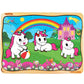 Lattice Unicorn Wooden Jigsaw Puzzle, 40pcs