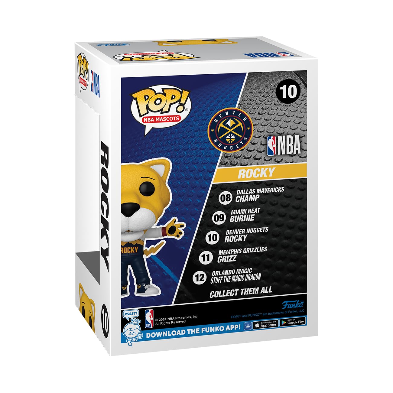 Funko Pop! Nba: Mascots - Denver - Rocky The Mountain Lion - Collectable Vinyl Figure - Gift Idea - Official Merchandise - For K