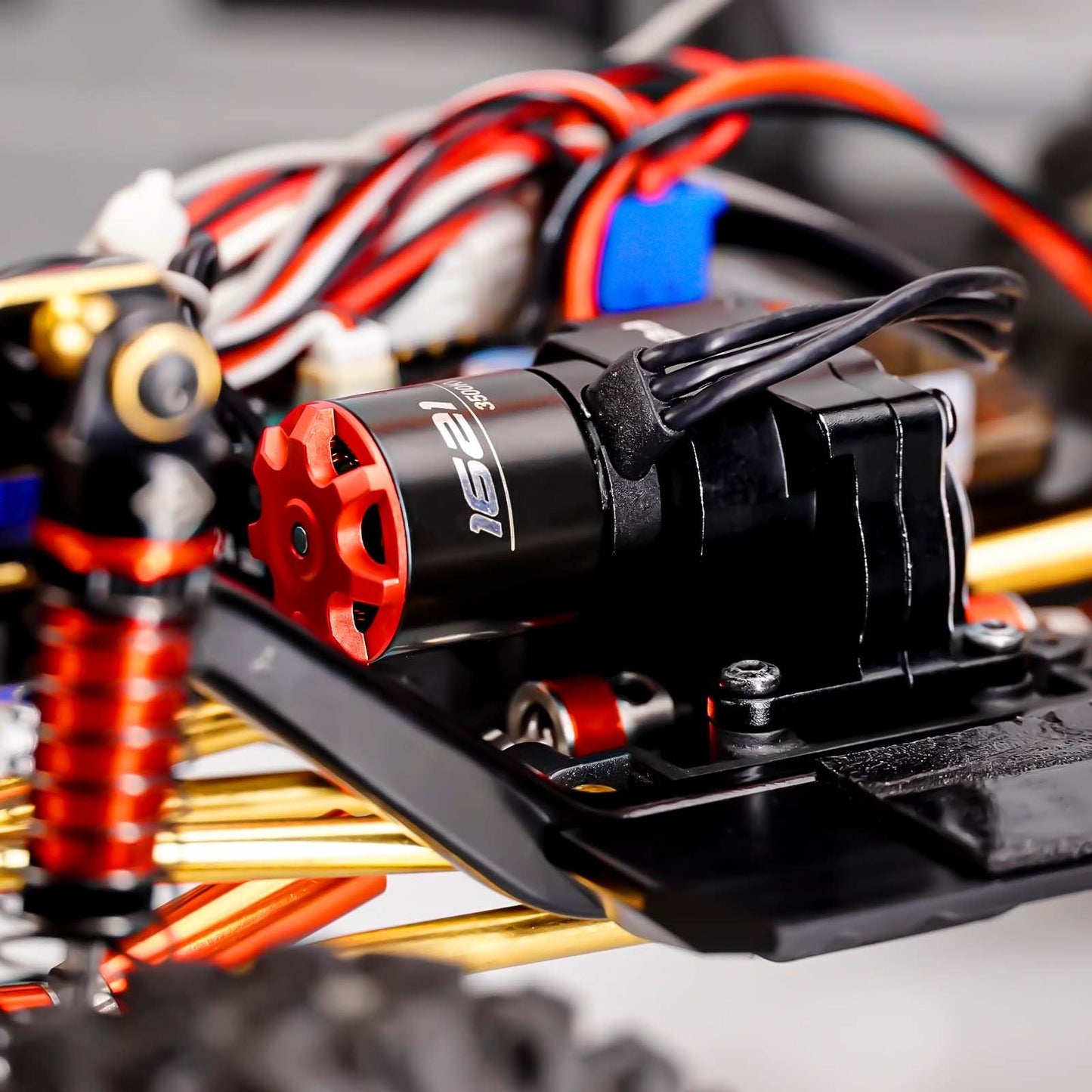 Fedco Brushless Motor And Transmission With Hobbywing Quicrun Wp Mini24 Combo Outer 1621Sl 3500Kv Motor And Esc Combo With Side