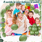 Meanplan 100 Pcs Link Balloon Quick Linking Latex Connected Balloons Linkable for Halloween Thanksgiving Day Carnival Wedding Pa