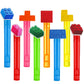 Zhuruinin 24Pcs Building Blocks Mini Bubble Wands For Kids, Brick Party Favors, 6 Cute Designs, Cartoon Birthday Party Supplies,