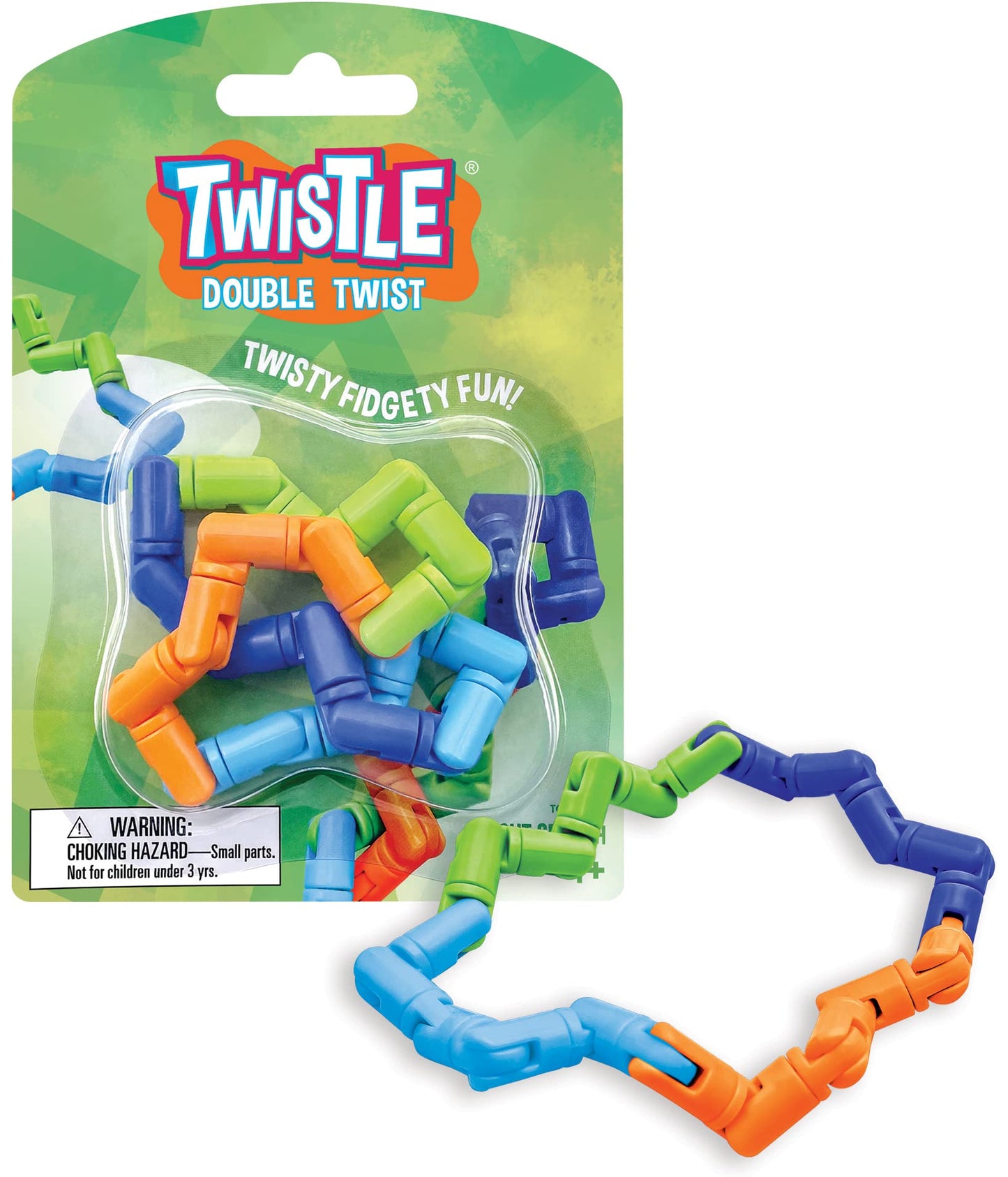 Twistle Double Twist Fidget Sensory Toy - Bright Splash
