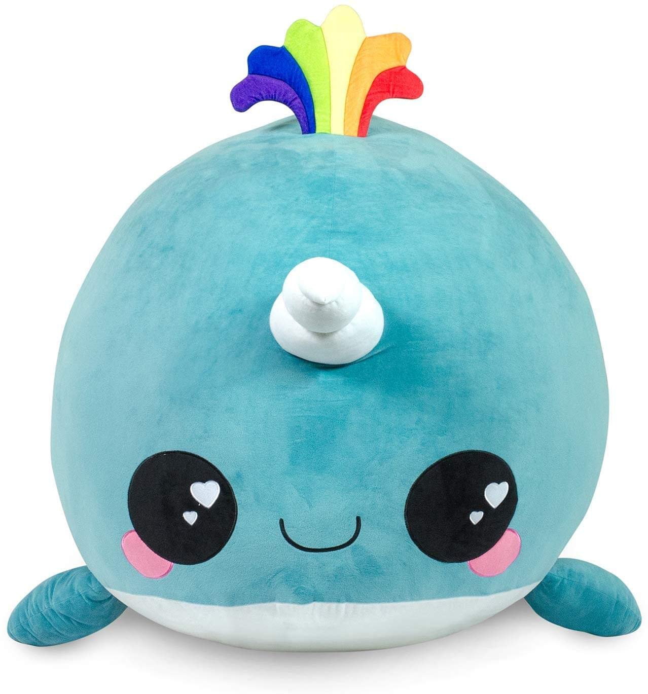 Glitter Galaxy Seven20 Blue Narwhal 48 Inch Stuffed Animal Plush