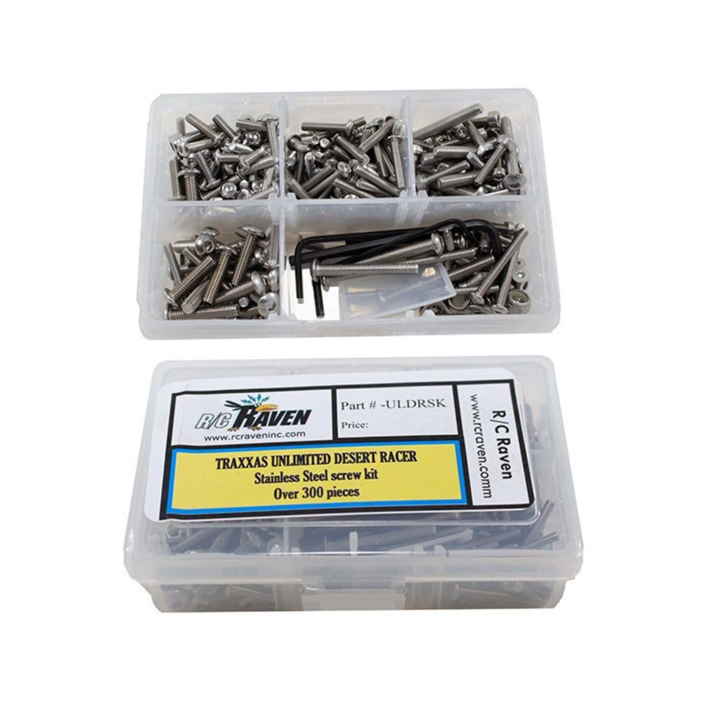 RC Raven RC Screw Kit for Unlimited Desert Racer with over 300 pcs Stainless Steel RC Car Tool Kit including Head Screws, nuts,