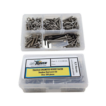 RC Raven RC Screw Kit for Unlimited Desert Racer with over 300 pcs Stainless Steel RC Car Tool Kit including Head Screws, nuts,