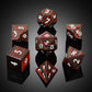 Wooden D&D Dice, DNDND Technical Wood DND Die Set with Gift Case for Dungeons and Dragon Tabletop Games (Technical Wood)