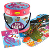 The Book Tree Puzzle Play 35 Piece Big Size Sea Animals Puzzle Set With 1 Story Board Book For Children