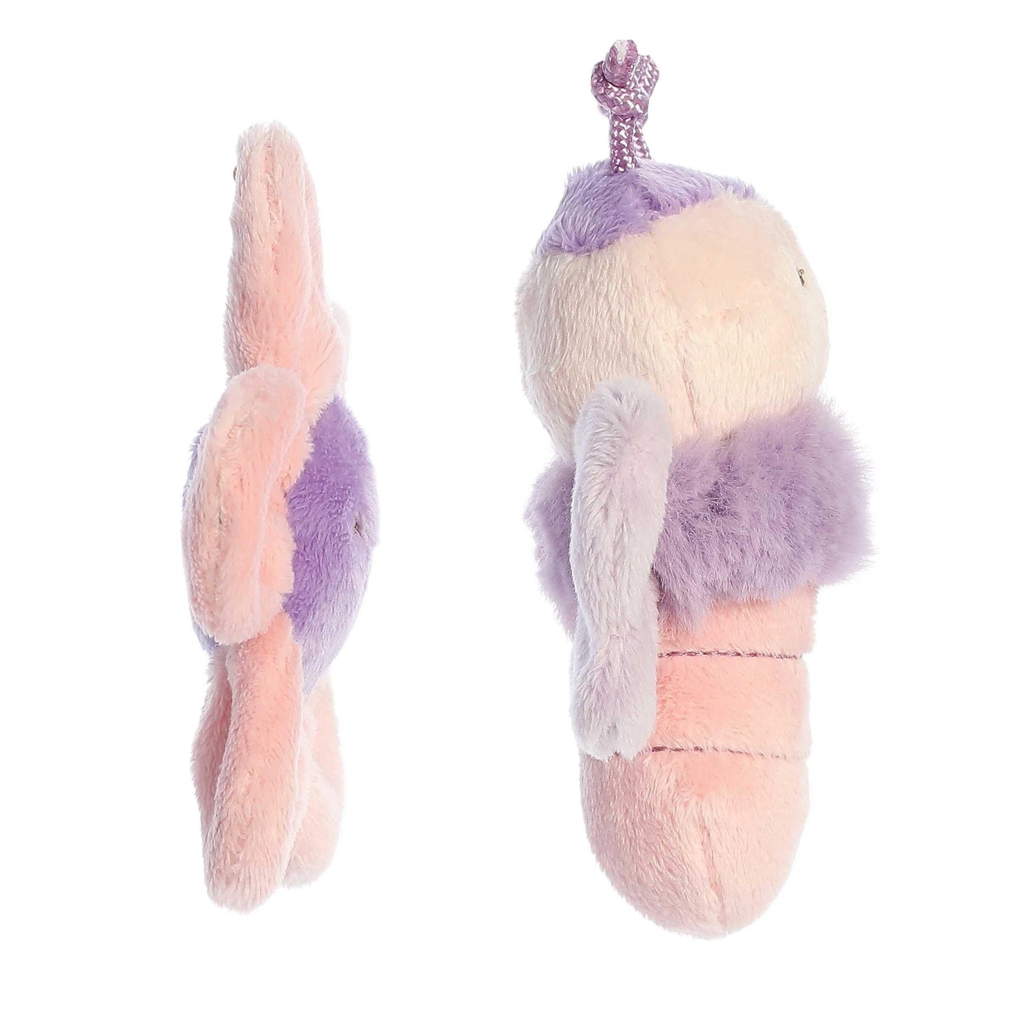 Ebba Playful Flutterflies Flutterfly Rattle & Crinkle Set Baby Stuffed Animal - Sensory Delight - Imaginative Play - Purple 4 Inches