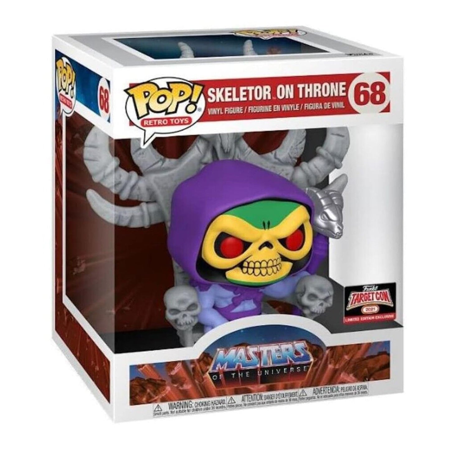 Funko Pop! Vinyl Retro Toys #68: Masters Of The Universe Skeletor On Throne, Target Con 2021 Limited Edition Exclusive