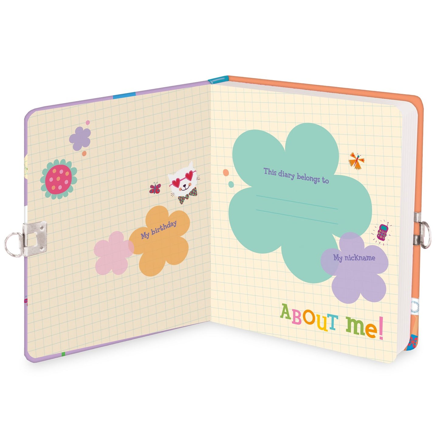 All About Me Lock & Key Diary