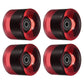 PATIKIL 60mm Longboard Wheels with Bearings ABEC9, 4 Pack Street Wheels for Skateboards Cruiser Wheel Replacement 80A, Clear Re
