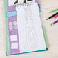 Make It Real - Fashion Design Sketchbook: Pretty Kitty. Cat Inspired Fashion Design Coloring Book for Girls. Includes Sketchbook