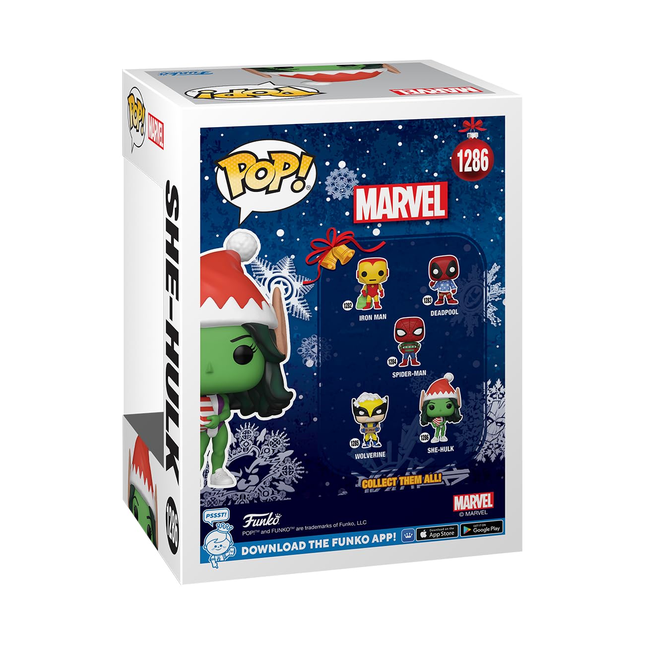 Funko Pop! Marvel: Holiday - She-Hulk - Marvel Comics - Collectable Vinyl Figure - Gift Idea - Official Merchandise - For Kids & Adults - Movies Fans - Model Figure For Collectors And Display