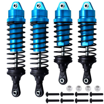 AllinRC 4PCS Aluminum Front & Rear RC Shocks for 1/10 Traxxas Slash 4x4 Shocks Rustler 4X4 Shocks Stampede 4X4 Shocks Hoss 4X4 S