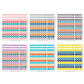 Monolike Retro Candy Alphabet + Number Stickers Set - 12 Design Stickers, 36 Sheets In Total
