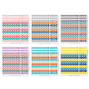 Monolike Retro Candy Alphabet + Number Stickers Set - 12 Design Stickers, 36 Sheets In Total