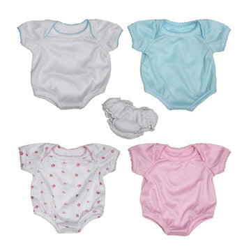 Jc Toys, For Keeps! La Newborn By Berenguer Outfit Gift Set For 15-17' Dolls – 6 Pcs For Children 2+, Pink, Blue