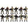 PowerTRC 12 Pack Special Forces Action Army Combat Military  War Men  Figures and Accessories Pose-able Toy Play Set for Kids (4-Inches)