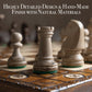 Wegiel Handmade 16 Inch Wooden Chess Set - Luxury Beech & Birch for Adults & Kids, Unique Folding Design in Junior Color