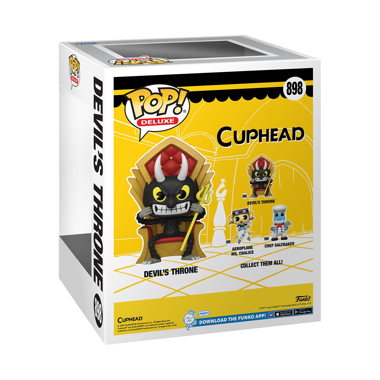 Funko Pop! Deluxe Cuphead - Devil's Throne, Standard Vinyl Figure, Red, Model 61416