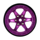 INJORA 1.3 Aluminium Beadlock Wheel Rims - Negative Offset -4.05mm for TRX4M SCX24 Upgrade 1/24 1/18 RC Crawler Car(Purple)