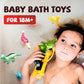 Hely Cancy Dinosaur Bath Toys for Toddlers - Small PVC No Hole Water Pool Toys