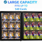 enhanced 9-Pocket Zippered Trading Card Binder  540 Pockets Double-Sided Side-Loading Card Organizer Album  PU Leather Card Holder Protector for MTG  TCG  Sports Cards Pink