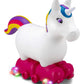 Kid Trax Silly Skaters Unicorn Toddler Foot To Floor Ride On Toy, Kids 1-3 Years Old, Soft And Inflatable, Single Rider, Light Up Led Rollerskates, White (Kt1590)