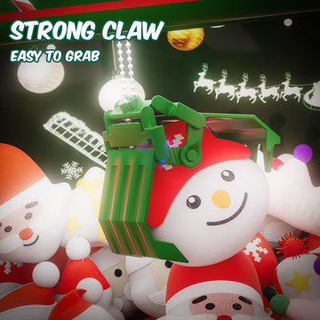 Christmas Claw Machine for Kids, Holiday Toys for Girls Age 6+, Mini Arcade Game Vending Machine with Plush Toys and Candy Dispe