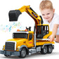 Bstoyder Kids Toys for 3 4 5 6 7 8 Years Old Boys, Large Excavator Truck Toy with Lights, Sounds, Toddler Friction Powered Truck