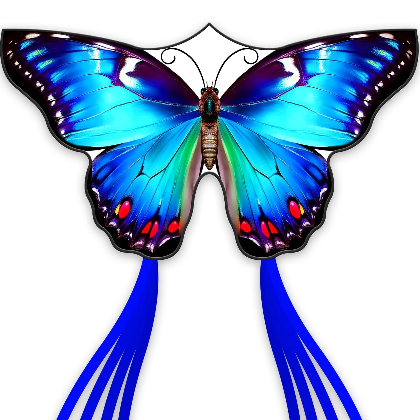 Sgftre Beautiful Butterfly Kites For Boys And Girls,Large Easy To Flyer With String And Handle,Beach Kite For Family Outdoor Act