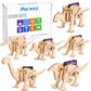 Poraxy Dinosaur Toys, 6 Set Stem Kits For Kids Ages 8-10-12, Toys For Ages 8-13, Science Kits Buildings Projects, 3D Wooden Puzzles Robot Crafts, Gifts For Boys And Girls Ages 8 9 10 11 12 13