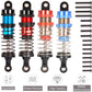 Rcthjia Oiled 4Pcs 66Mm Aluminum Oil Shock Set For 1/12 1/14 1/16 Rc Cars - Front/Rear Upgrade Compatible With Wltoys 144001, 12