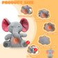 Nxnynz Elephant Breathing Stuffed Animal, Anxiety Relief Gray Elephant Sleeping Plush With Realistic Breathing Motion And Soothi