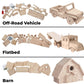 Kraftic Woodworking Kit - 6 DIY Carpentry Projects for Kids & Adults, Brown, Model DIY7
