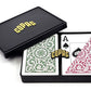 Copag 1546 Design 100% Plastic Playing Cards, Bridge Size (Narrow) Green/Burgundy (Jumbo Index, 6 Sets)