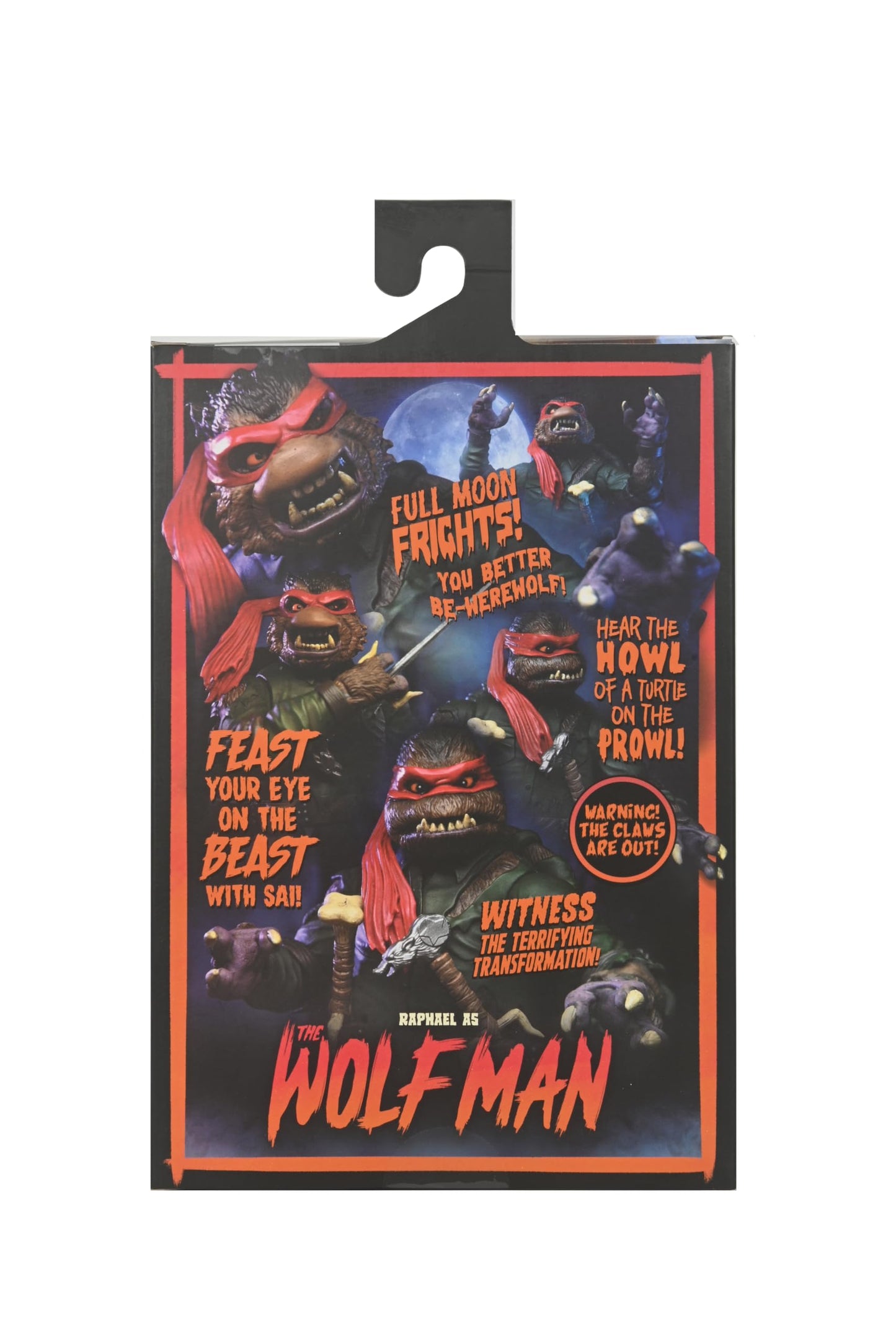 Neca Universal Monsters/Teenage Mutant Ninja Turtles Raphael As The Wolfman 7' Scale Action Figure