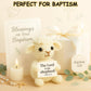 MAMAGIFTREE Crochet Little Sheep Plush Toy Birthday Gifts for Women,Christian Gifts, Baby Shower Baptism Gift Bible Verse Inspir