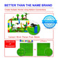 Brickyard Building Blocks Lego Compatible Baseplate - Pack Of 4 Large 10 X 10 Inch Base Plates For Toy Bricks, Stem Activities &