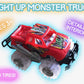 Howboutdis (1) Light Up Monster Truck With Flashing Led Tires & Push N Go Friction For Easy Motion - Great Birthday Gift For Boy