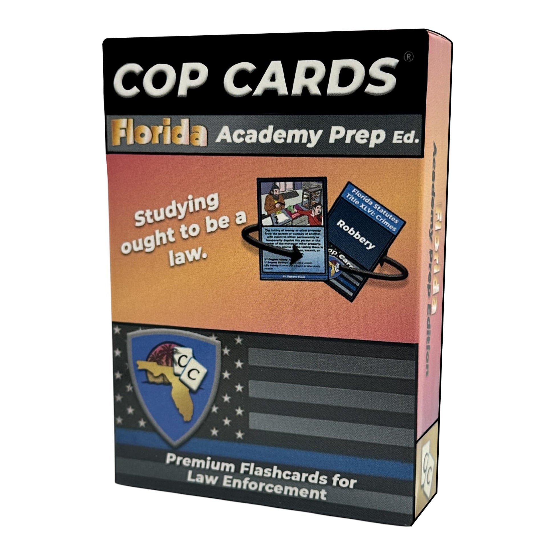 Cop Cards: enhanced Flashcards for Law Enforcement - Learning Aid or Police Gift (Florida Academy Prep Edition)