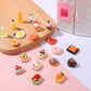 27 Pieces Dollhouse Refrigerator Mini Fridge Toy With Mini Food Set Dollhouse Kitchen Furniture Food Toys Miniatures Kitchen Decorations Bottles Fruit Dessert For Children Kids Girls (Cute Style)