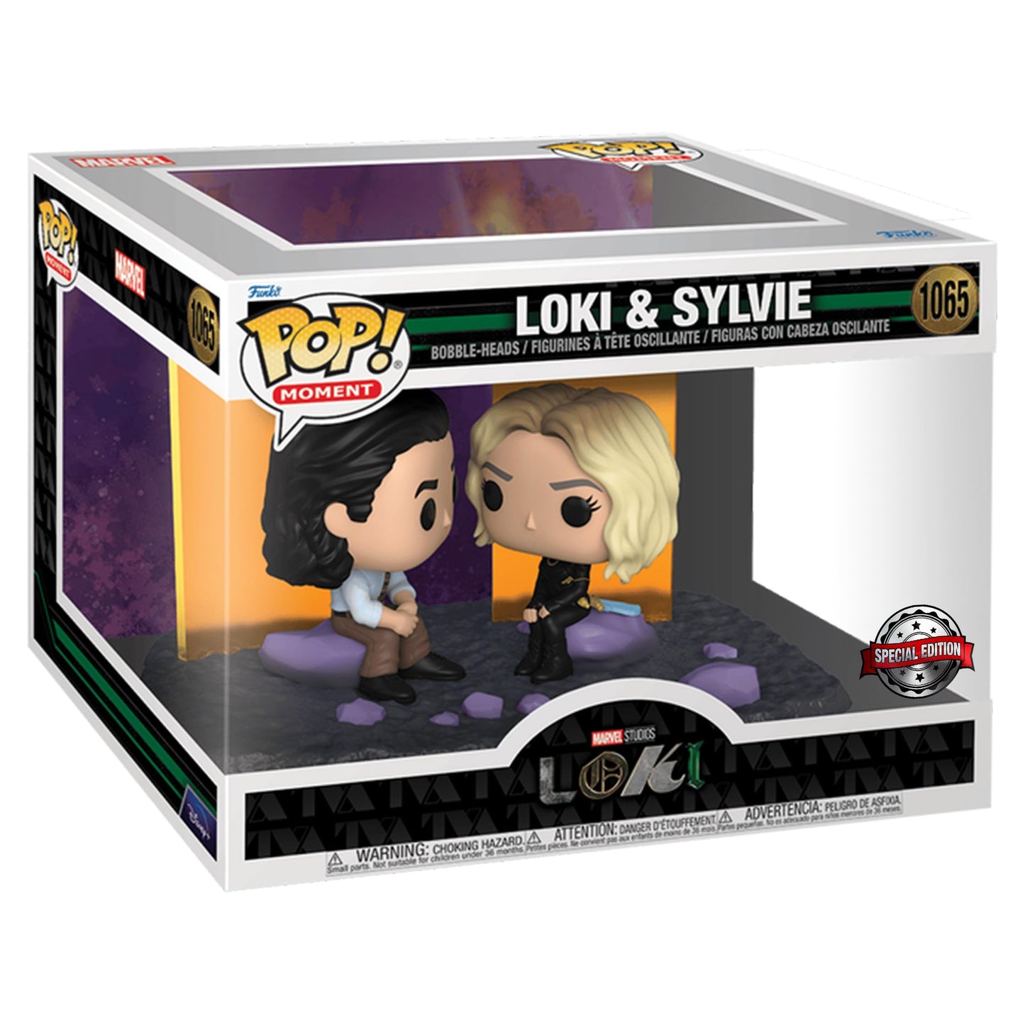 Funko POP! Moment Marvel #1065 Loki and Sylvie 2-Pack Vinyl Multicolor Collectible Figure