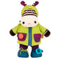 B. Toys - Plush Zebra - Sensory Stuffed Animal - Interactive Plush Toy - Plush Toys For Toddlers, Kids - 2 Years + - Giggly Zipp