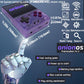 Miyoo Mini Plus Onionos Handheld Game Console 3.5-Inch 640*480 Screen 3000Mah Miyoo-Mini+ With Portable Case Transparent Purple