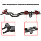 MEUS RACING SCX24 LCG Chassis Carbon Fiber Frame for Axial SCX24 6  6 RC Crawler Upgrades Parts Black