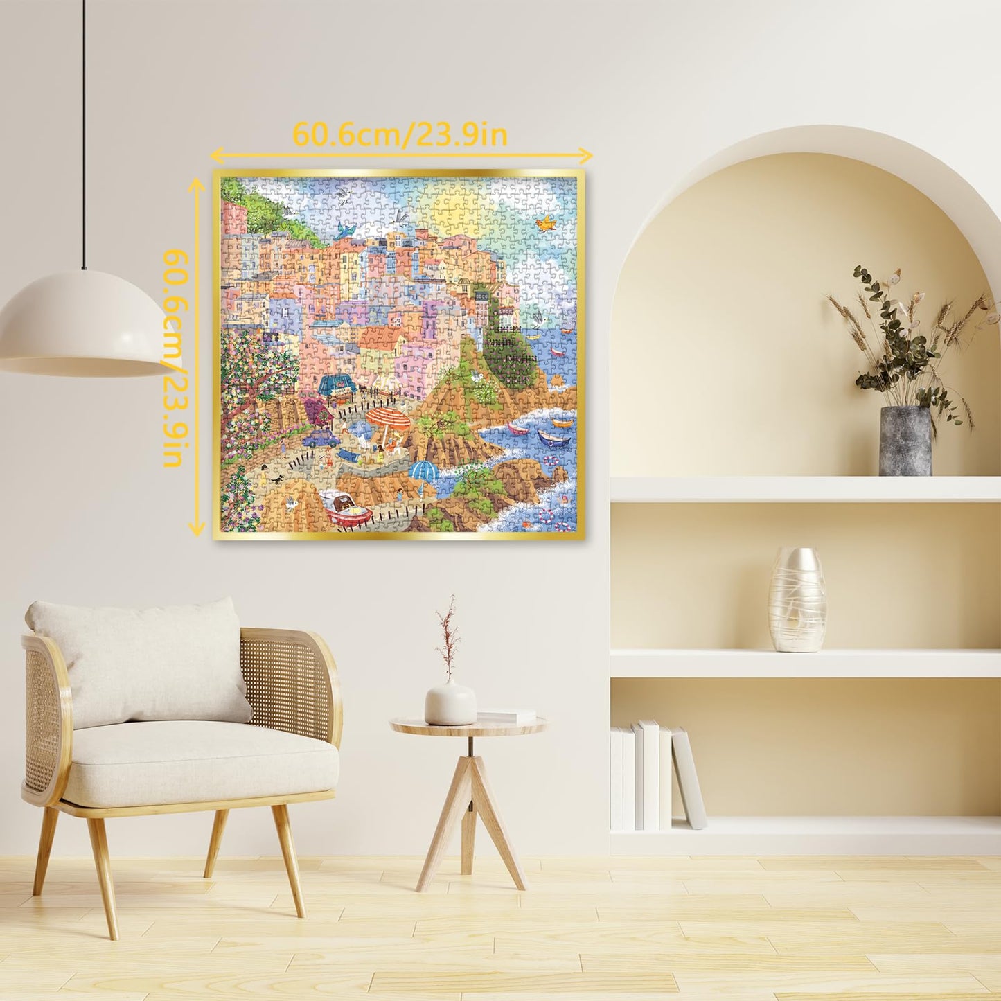 Cinque Terre Italian Puzzles For Adults, Park City Jigsaw Puzzles 1000 Pieces, Florence Italy Puzzle For Wall Art
