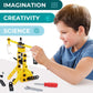 STEM Toys Kids Building Toys - 100 Piece 8-in-1 DIY Learning Construction Toy Set  Educational Kids Building Toys for Boys and Girls Mechanical Engineering Gifts Sets for Ages 5 6 7 8 9 + Years Old