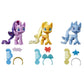My Little Pony Potion Pony 3-Pack - Twilight Sparkle  Applejack  and Trixie Lulamoon 3-Inch Pony Toys with Brushable Hair  15 Accessories-New